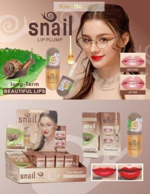 Glanz Aufpolsternder Voluminöse Effekt Aufblasbare Lippen Lip Plump Schneckenschleim