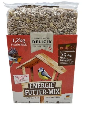 Delicia Vogelfutter Wildvogelfutter Gartenvogelfutter Energie-Mix Picknic 1,2kg
