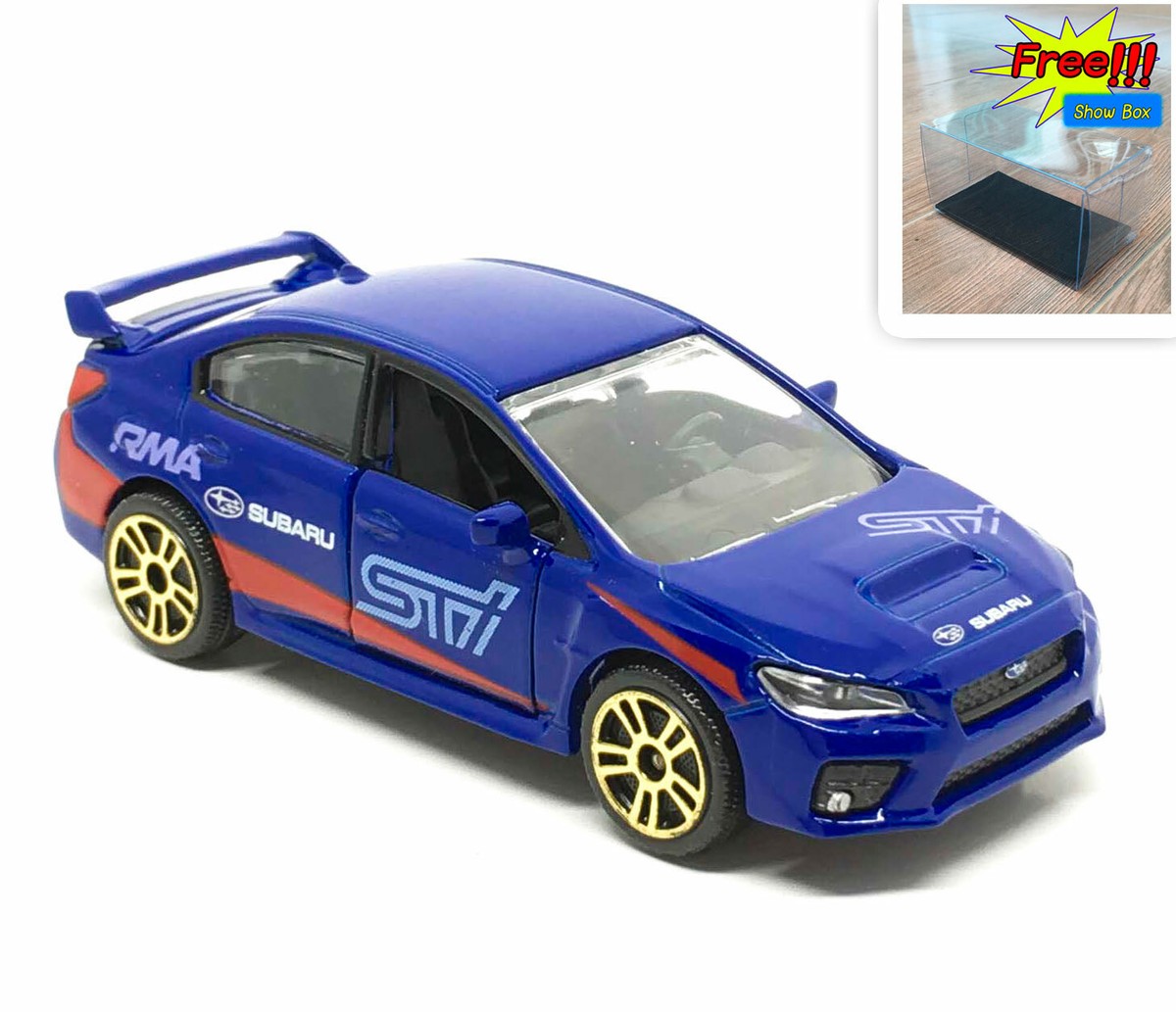 Majorette Subaru WRX STI Racing Dark Blue 1:58 (3