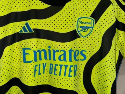 adidas Arsenal 23/24 Away Jersey Soccer Women's S Solar Bright