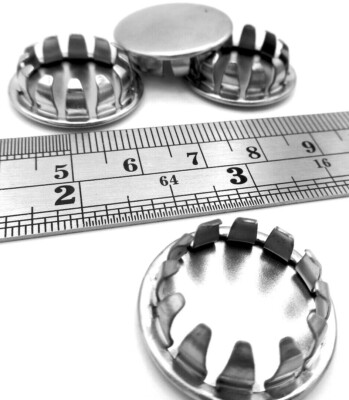 11/16'' Hole Fit - Nickel Plated Steel Hole Plug Cap