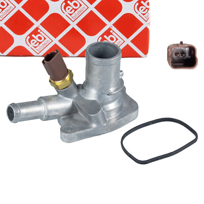febi Thermostat + Gehäuse + Sensor für FORD KA (RU8) FIAT 500 (312_) PANDA 1.2