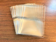 9 Clear Vinyl 2 Pocket Case Lot Thin Wallet Holder for Credit Debit ID Gift Card