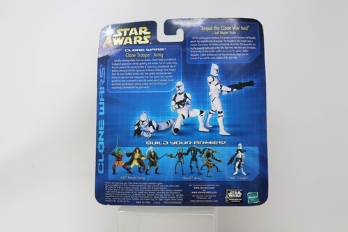 STAR WARS CLONE WARS CLONE TROOPER (GREEN) 3-PACK ACTION FIGURES MOC - Picture 3 of 7