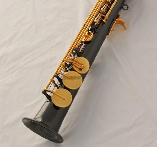 TaiShan Soprano Saxophone Black Nickel Sax High F# Italian pad - Picture 11 of 11