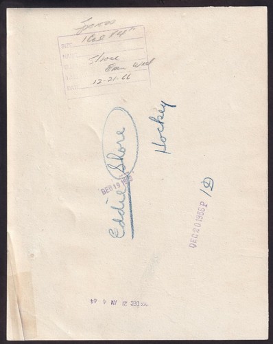 1933 EDDIE SHORE, Most Famous Hockey Vintage Photograph O-Pee-Chee Card Image! - Picture 2 of 2