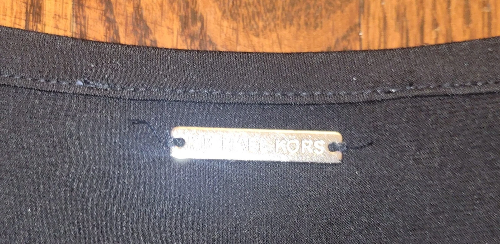 Michael Michael Kors abito tubino nero plissettato senza maniche taglia large