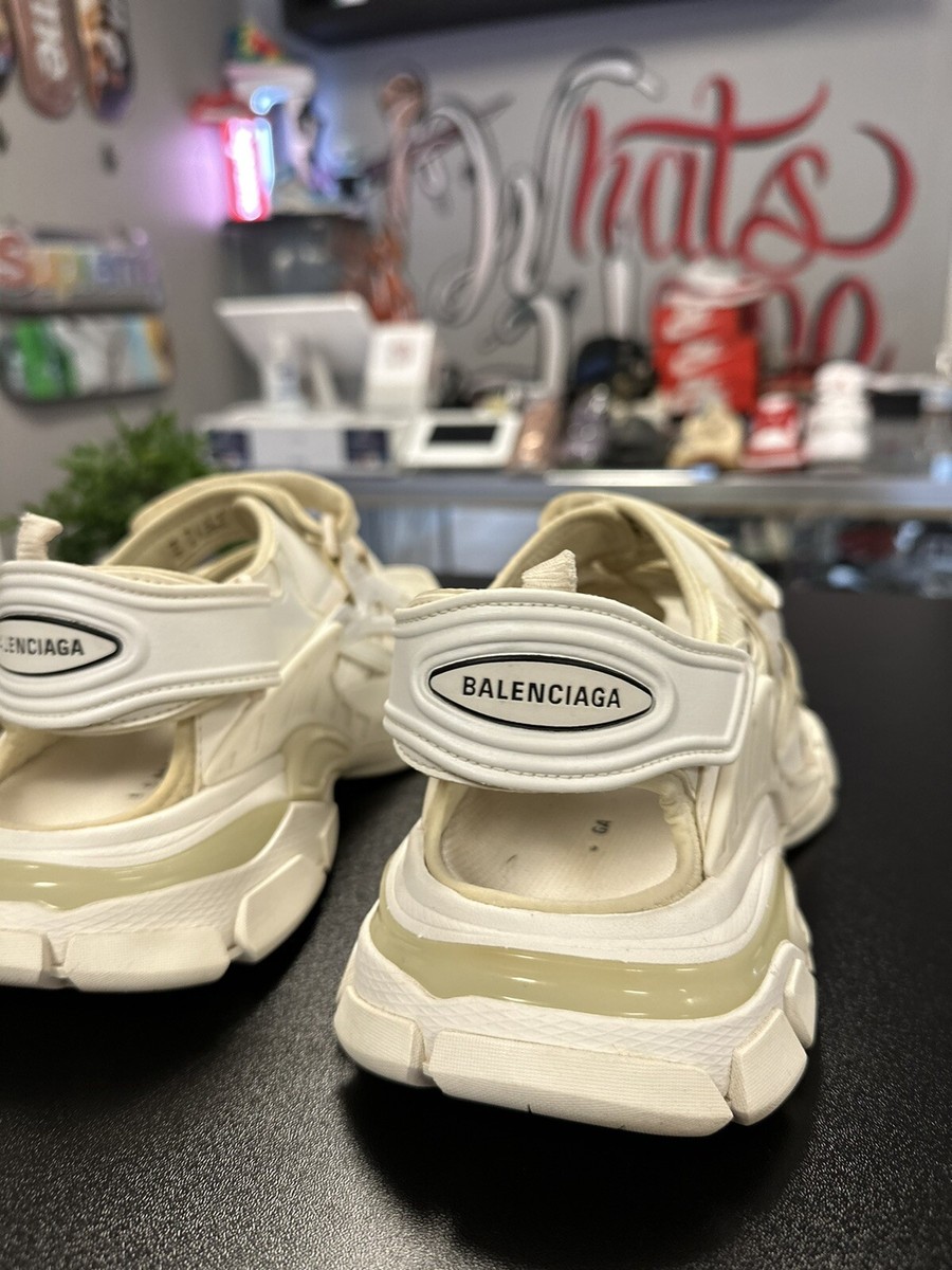 Size 8US/38EU Balenciaga Women's Track White Strap Sandals Size 8US/38EU Balenciaga Women's Track White Strap Sandals