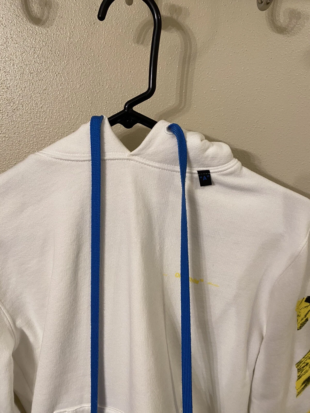 OFF WHITE Felpa con cappuccio slim bianca sporca SSENSE esclusiva frecce bianche XXS