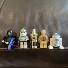 Lego Star Wars Vintage Minifigure Lot Palpatine Clone Droids Read Disc
