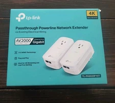 TP-Link TL-PA9020P KIT AV2000 2000Mbps Gigabit Passthrough Powerline Adapter 