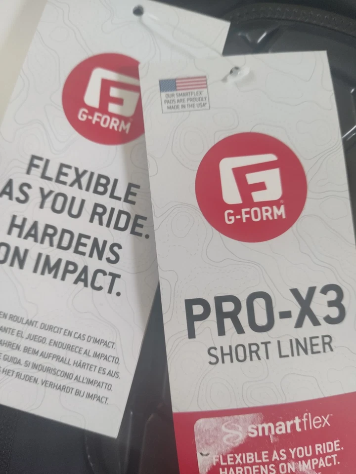 Forro corto juvenil G-FORM PRO EX-3 negro-amarillo/negro s/m Foto 3 de 4