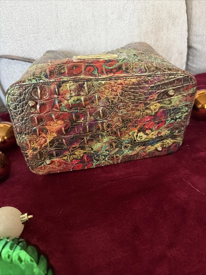 Bolso Cubo Brahmin Cuero Mediano Ammolite Amelia Nuevo Sin Etiqueta Adjunta Foto 3 de 4