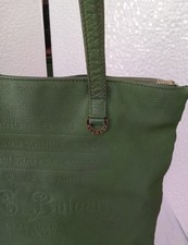 Bulgari - Borsa verde in vera pelle