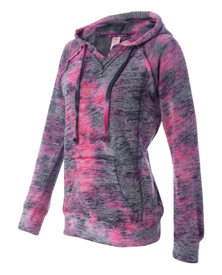 MV SPORT MOLETOM COM CAPUZ REDEMOINHO FRAMBOESA TAMANHO MÉDIO Desgastado Y2k Look - Imagem 3 de 4