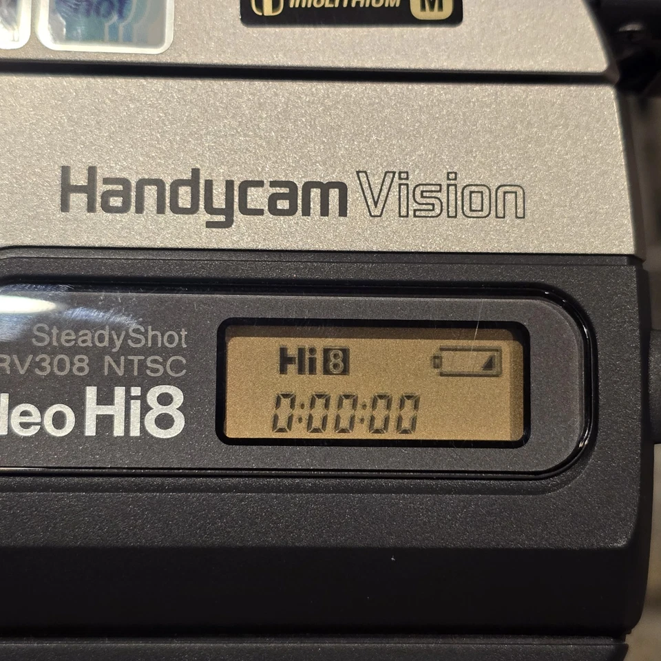 Videocámara Sony 460x Handycam CCD-TRV308 Video Hi8 Cámara de captura nocturna con bate probado Foto 3 de 4