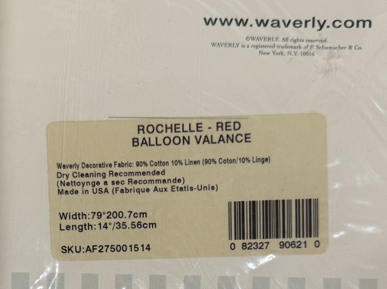 Waverly Red Rochelle Balloon Valance French Country Rooster Floral Set Of 2 NEW