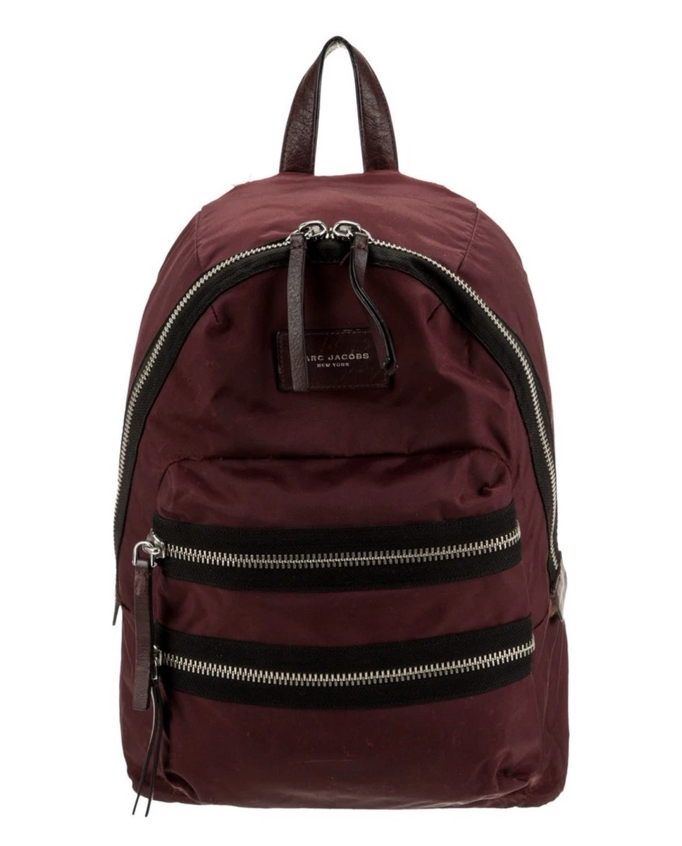 Marc Jacobs Authentic Burgundy Black Nylon Leather Trim Backpack Marc Jacobs Quilted Backpack - Black Backpacks, Handbags  main image 3