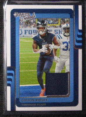 2025 PANINI DONRUSS THREADS MEMORABILIA WORN JERSEY ~ CALVIN RIDLEY TENNESSEE