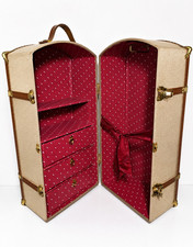 Vintage Pleasant Company Samantha Steamer Trunk COMPLETE w/Mirror Papers