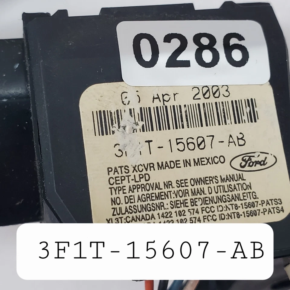 3F1T-15607-AB FORD PATS Anti-Theft Transceiver Immobilizer Ignition Module OEM - Image 3 of 4