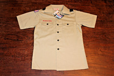 Boy Scouts of America BSA Youth Shirt Tan Large NWT New With Tags Plain