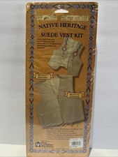 Tandy Leather Factory Native Heritage Child LG 10-12 Suede Vest Kit NEW SEALED