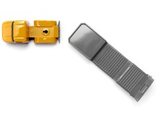 SIKU 1616 Truck with Low Loader Trailer and Front Loader Yellow Diecast Model