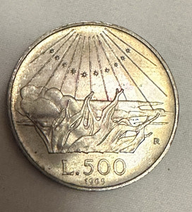 Italy 500 Lire 1969 Dante Alighieri Silver Coin 0.835 Fine KM#97