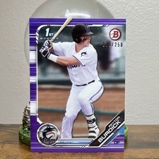 Topps 2019 Bowman Draft Purple /250 #BD-74 Peyton Burdick MARLINS