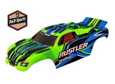 Traxxas 3734-GRN - Rustler Pre-Assembled Clipless Body, Green