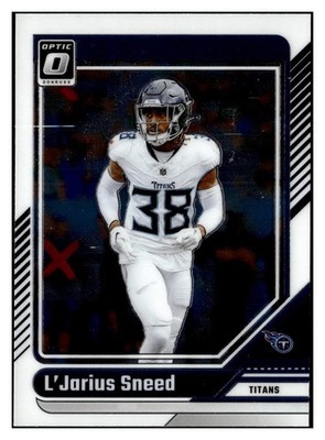 L'Jarius Sneed 2024 Donruss Optic #194 Tennessee Titans Chrome Card *307