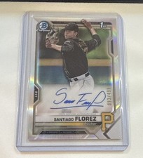 2021 Bowman Chrome - Auto 1st Bowman Santiago Florez #CPA-SF Refractor /499