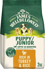 James Wellbeloved Dog Puppy Hypoallergenic Dry Food Turkey and Rice 2 Kg 5.77 per kilo