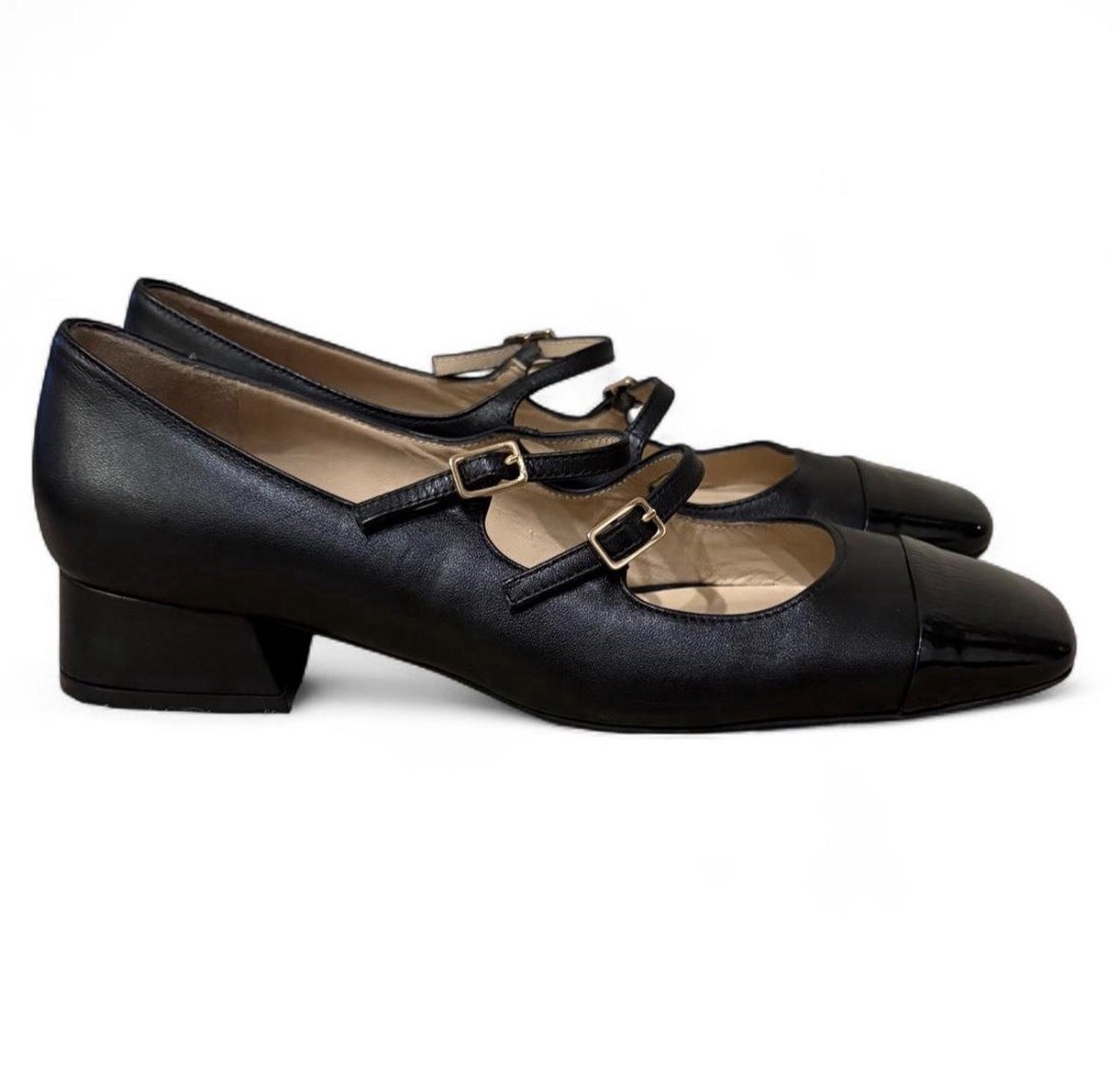 La Canadienne Women's Black Beka Mary Jane Heel Size 10 View 4