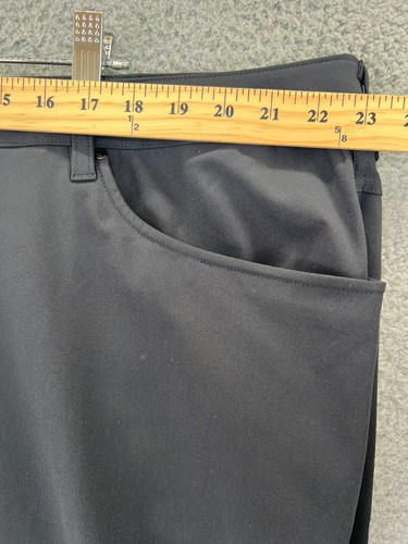 Lululemon ABC Pant Classic Mens 46x33.5 Dark Black Stretch NWT - Picture 3 of 12