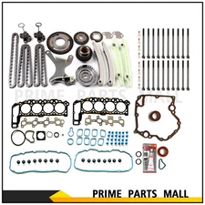 Head Gasket Set Head Bolts Timing Cover Gasket For 02 Dodge Ram 1500 4.7L VIN N