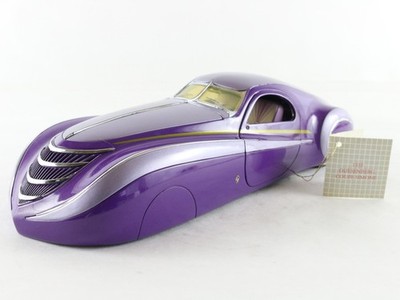 1939 Duesenberg Coupe Simone Purple Franklin Mint 1:24 Diecast Model Car
