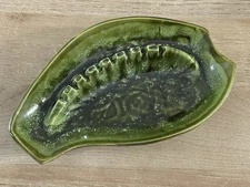 Vtg Mid-Century Modern MCM Ceramic Ashtray Green Cal Style 2991 - GREAT COND!