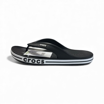 Crocs Flip Flops Men Sandals Black-White Water Friendly  display picture 1