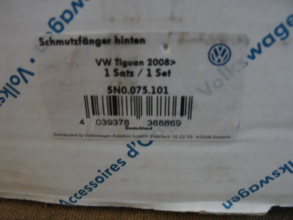 Guardabarros trasero izquierdo y derecho 5N0075101 para Volkswagen Golf 2020-2025 Foto 2 de 2