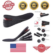 Adjustable Height Lift Insoles - Discreet Shock Absorbing Shoe Inserts for Men