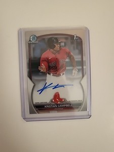 2023 Bowman Draft - Chrome Prospect Autographs Kristian Campbell #CDA-KCA 