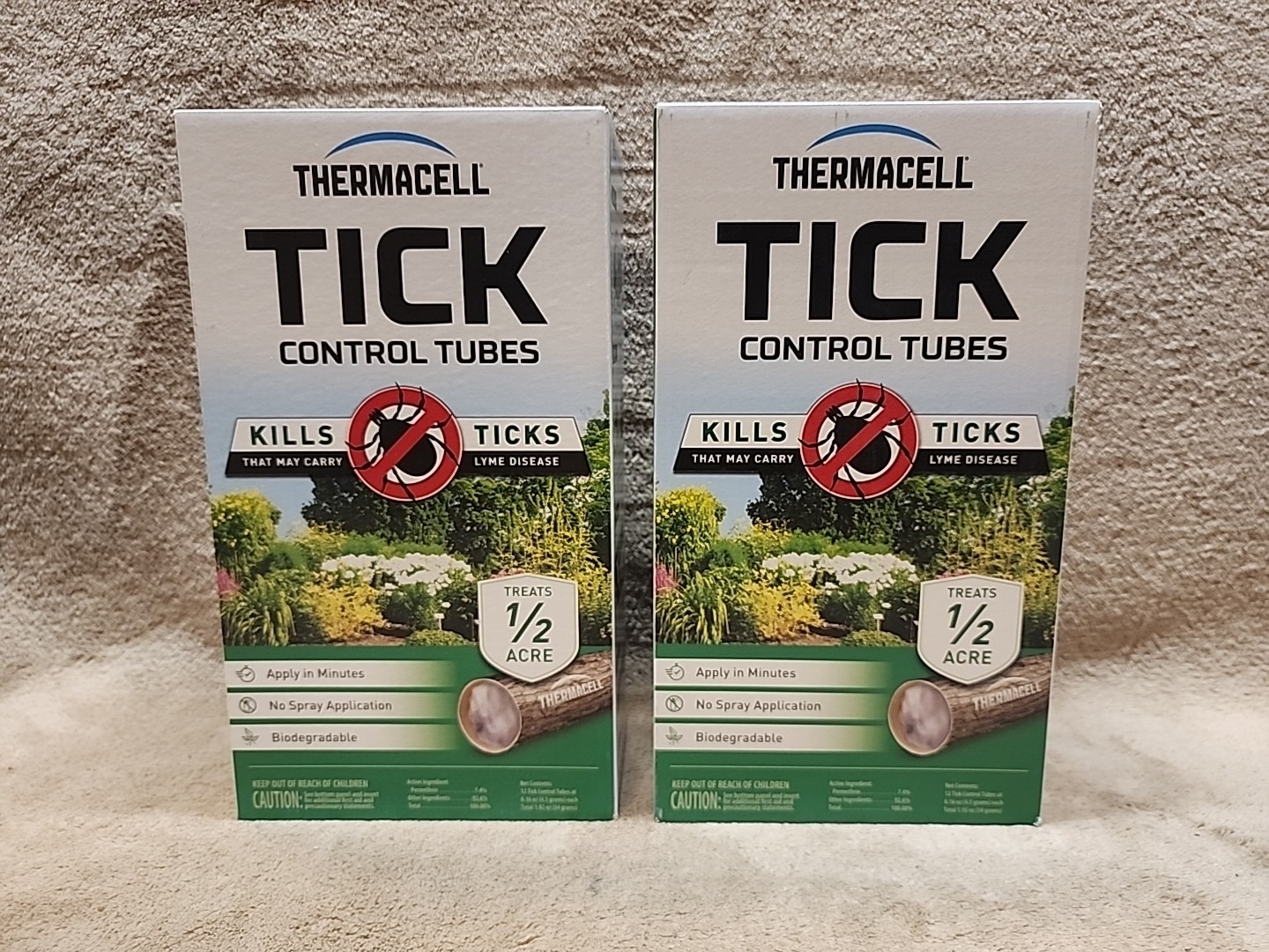Tick Control Boxes Lot of 2: Thermacell Tick Control Tubes. 12 Tubes Per Box