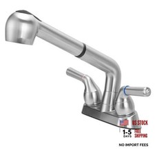 Utility Sink Faucet,Universal Laundry Tub ABS Plastic Faucet with Sprayer,Dual