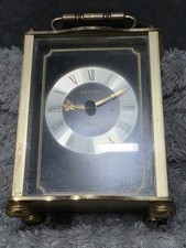 Estyma Quartz Brass Mantle Clock, West German