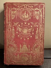 Antique Book-Twelve Stars of our Republic-1850-Pub. by Edward Walker-Decorative