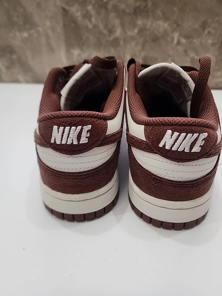 Кроссовки Nike Dunk Low белые и бордовые - Изображение 3 из 4