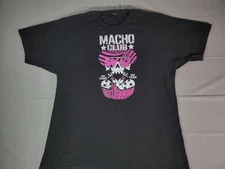 The Bullet Club Macho Man Macho Club Skull Logo T Shirt, XL - Pro Wrestling