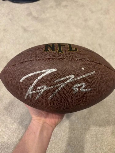 Ray Lewis HOF Baltimore Ravens Signed Autographed NFL Full Size Football w/ COA